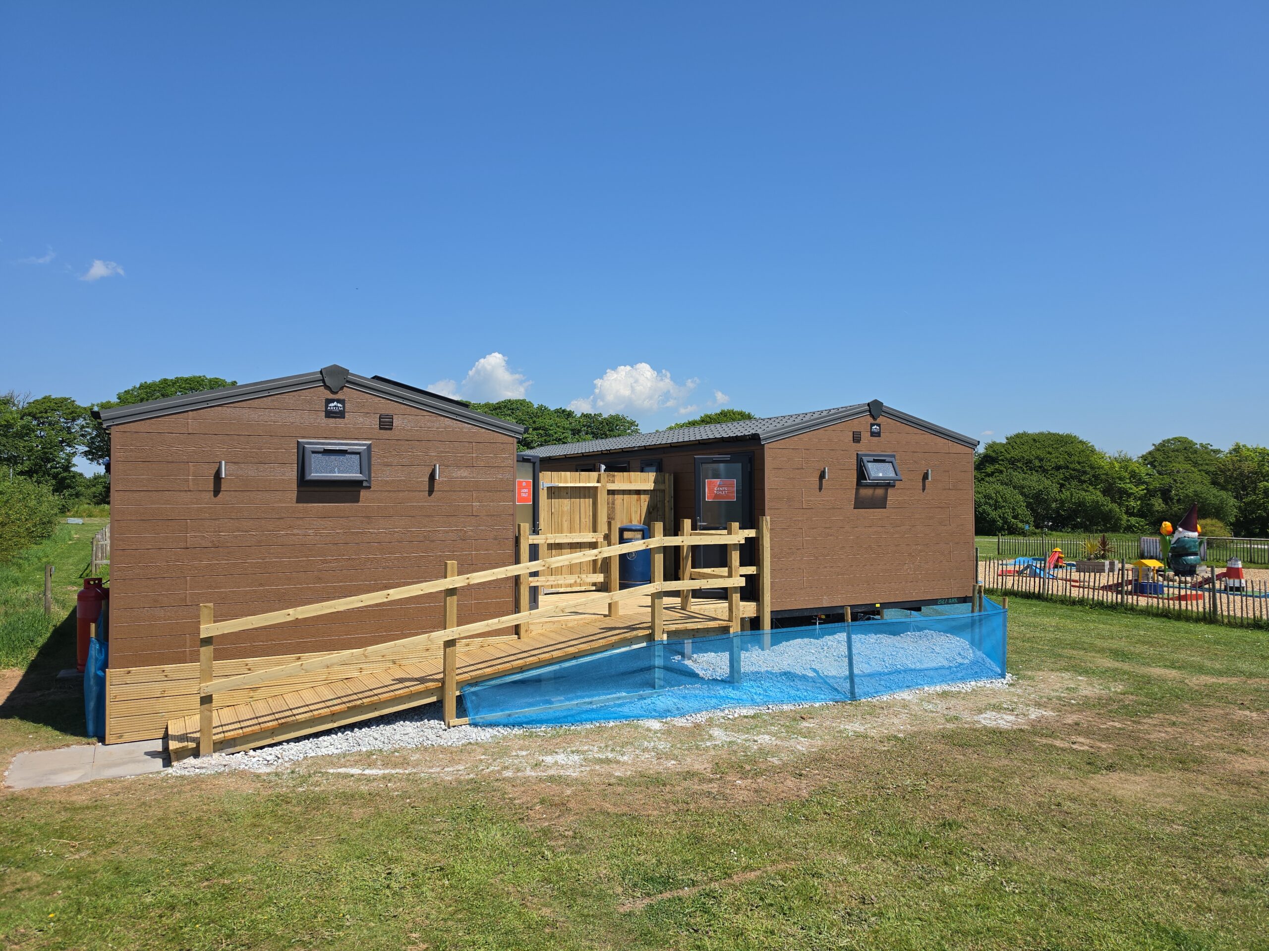 New dedicated toilet facilities at Cornwall Slip & Slide